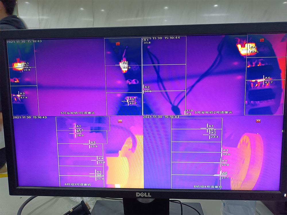 浙江浙能溫州發(fā)電有限公司5、6號機組加裝發(fā)電機碳刷紅外熱成像智慧分析系統